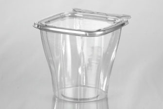 T20702 24 oz. Square to Round Tamper Resistant Container