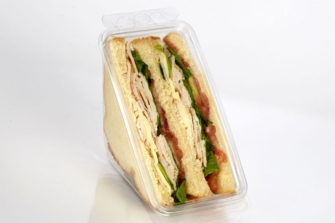 T21306 Sandwich Container 2-Wedge