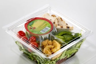 T21797-5 Insert 5-Compartment for Large Square Bowls