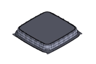 T16458-4 LID for 6 cavity tray